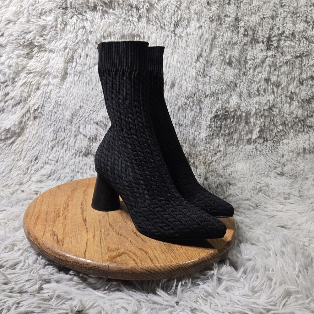 Charles by Charles David Women Size 7/37 Matera Fashion Boots Sock Bootie Black